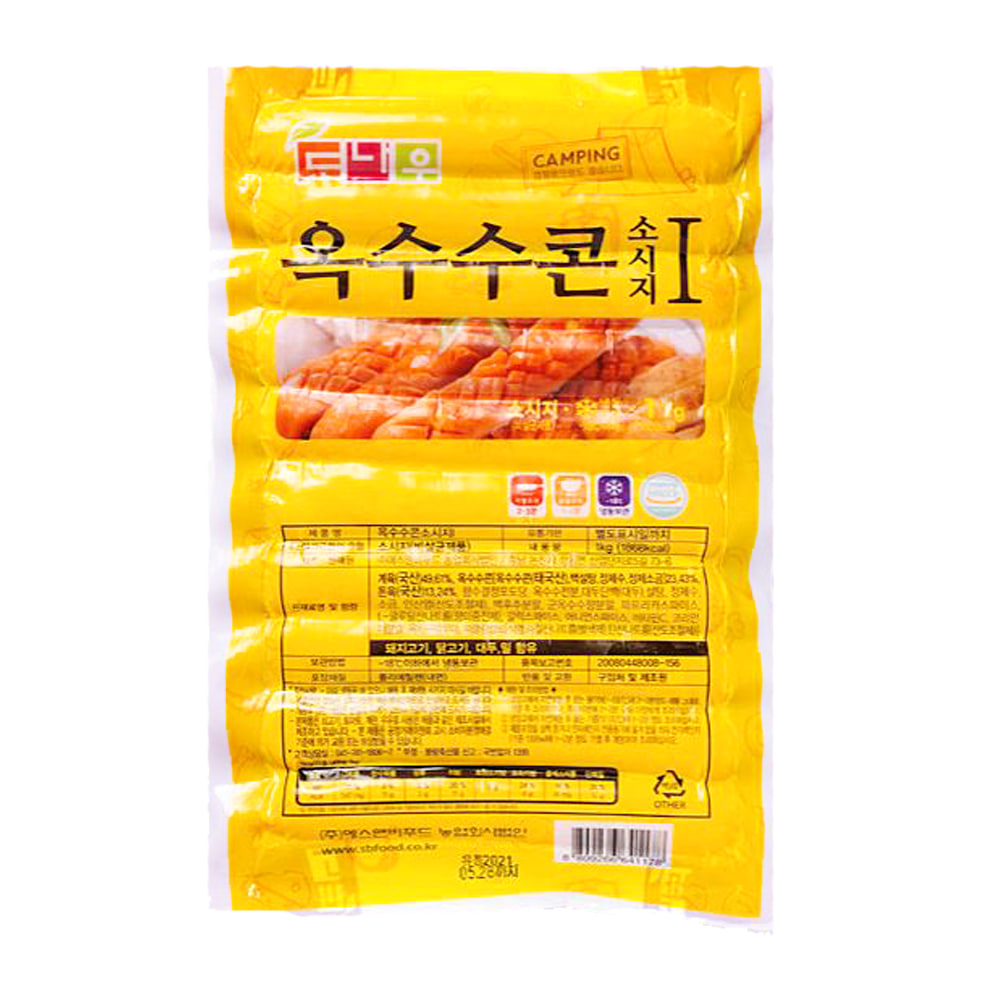 고소한 옥수수 콘 소시지 1kgX20봉(100gX200개) 소세지
